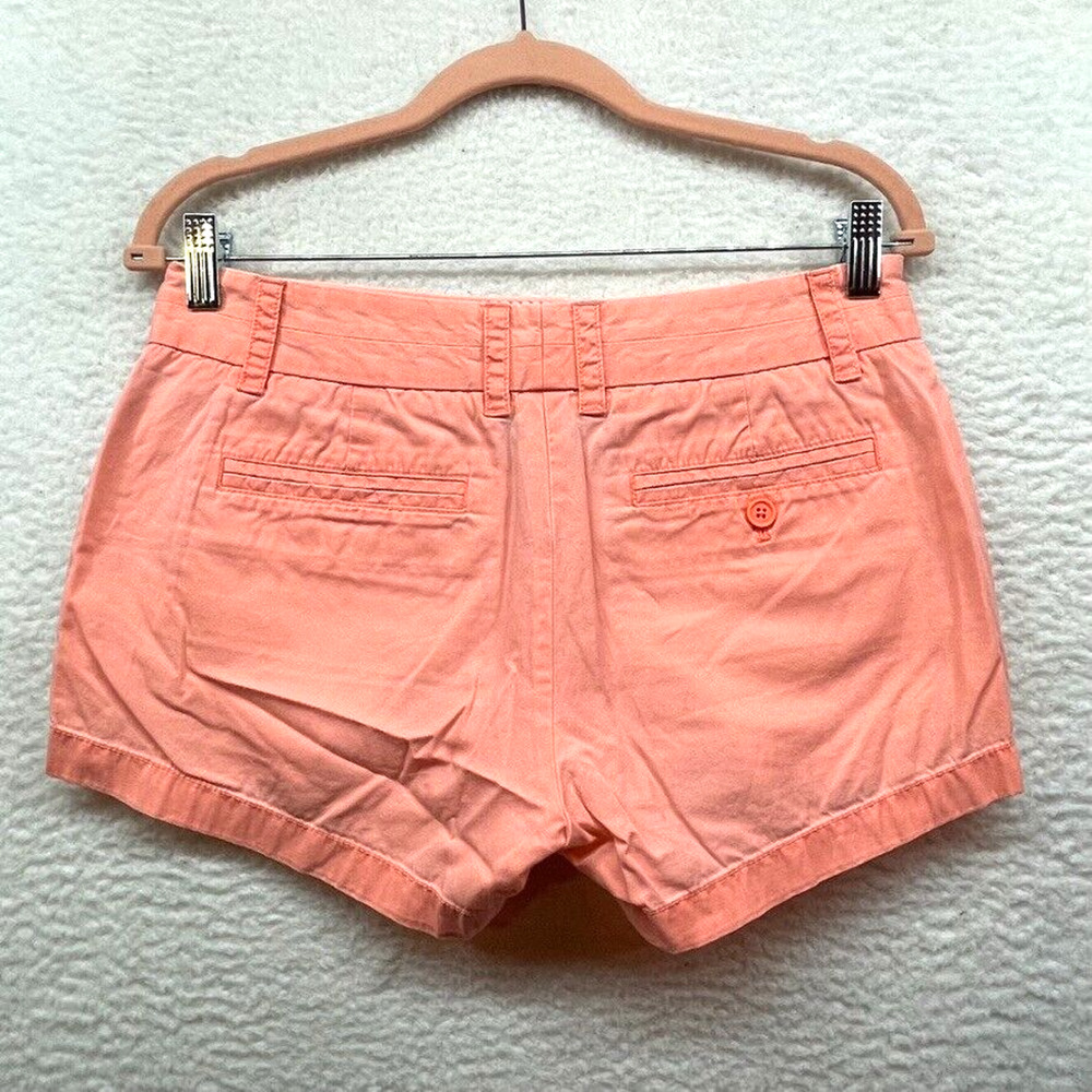J Crew Factory Shorts Womens 4 Orange Broken In Chino Preppy Classiccore Prep - Picture 2 of 7